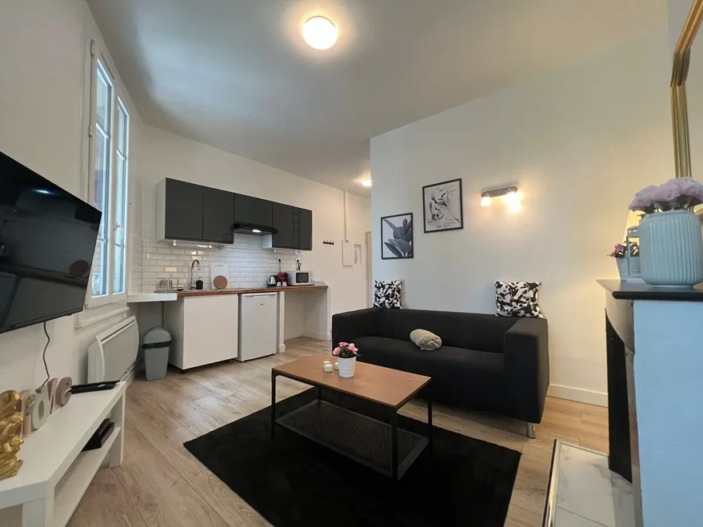 Appartement moderne T2 situé à Toulouse, quartier du Busca