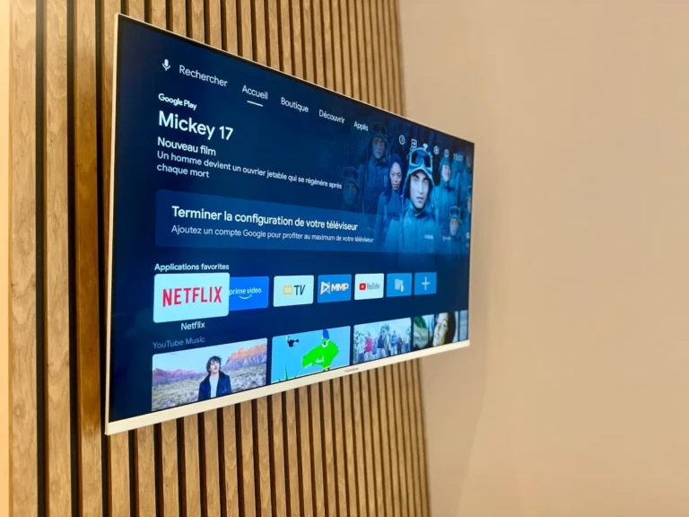 Télévision connectée avec Netflix dans un logement à Marseille