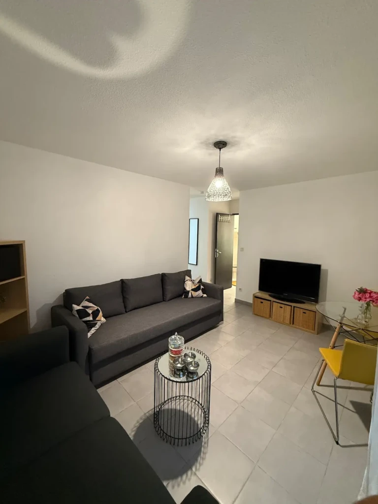 Appartement moderne lumineux avec canapés confortables à Marseille