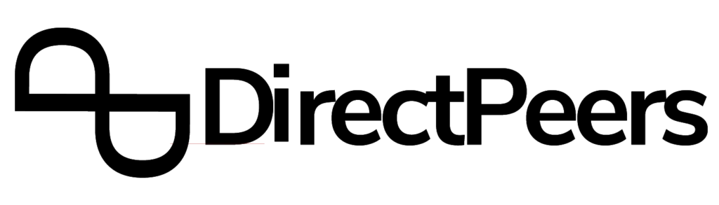 logo direct peers noir